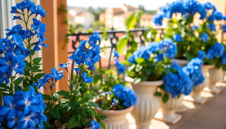 Niebieskie kwiaty na balkon – najpiękniejsze odmiany