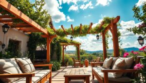 Pergola na tarasie